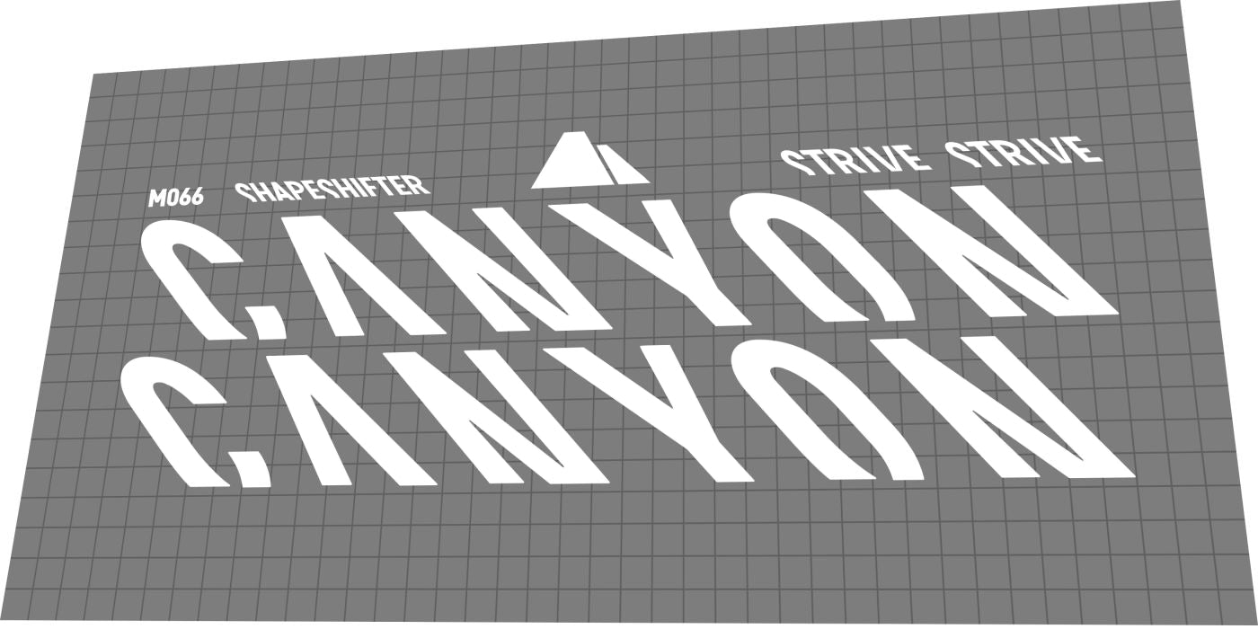 CANYON Strive (2019-2021) Frame Decal Set - Bike Decal Replace