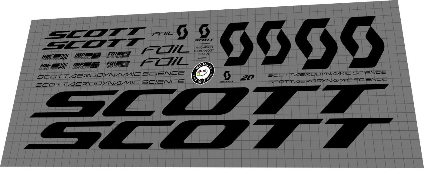 SCOTT Foil (2019) Frame Decal Set