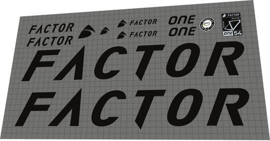 FACTOR One (2019-2022) Frame Decal Set - Bike Decal Replace