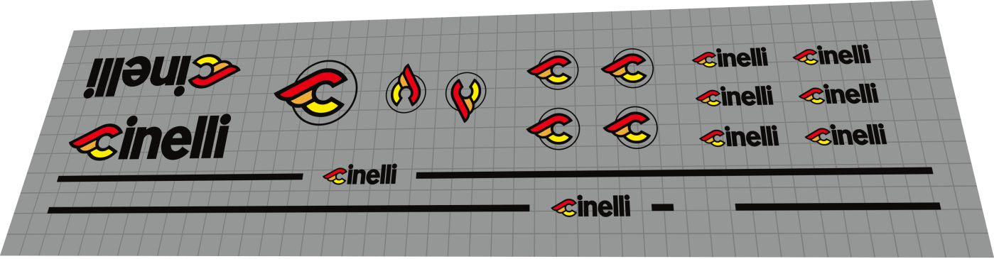 CINELLI Supercorsa Frame Decal Set - Bike Decal Replace