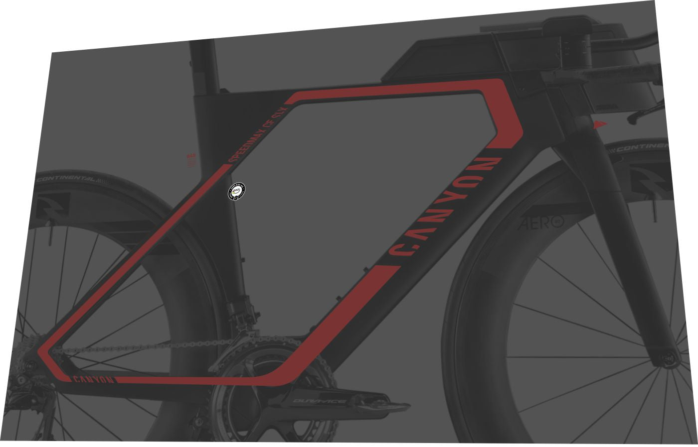 CANYON Speedmax (2017) CF SLX 9.0 Frame Decal Set - Bike Decal Replace
