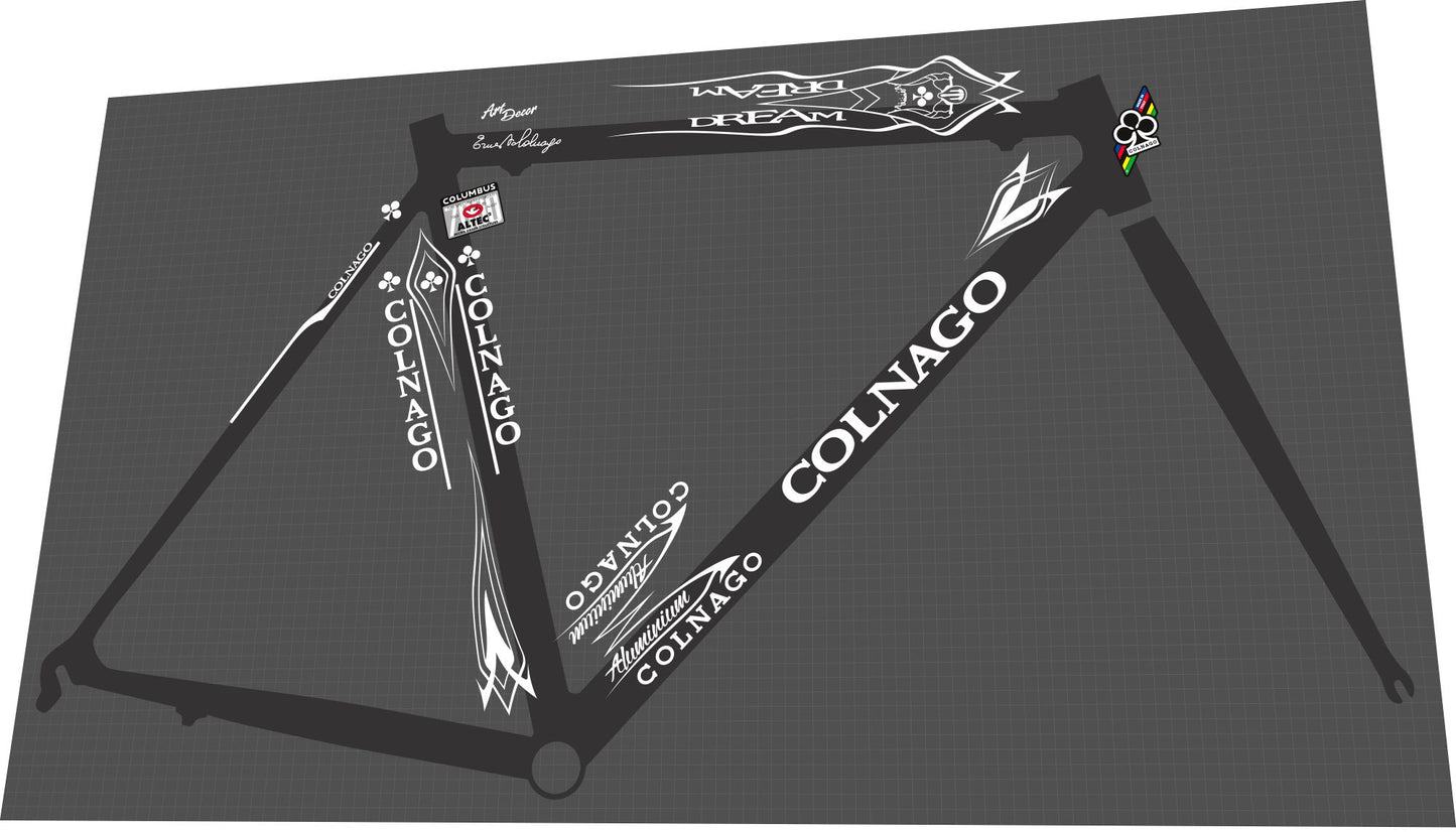 COLNAGO Dream (1998) Art Decor Frame Decal Set - Bike Decal Replace