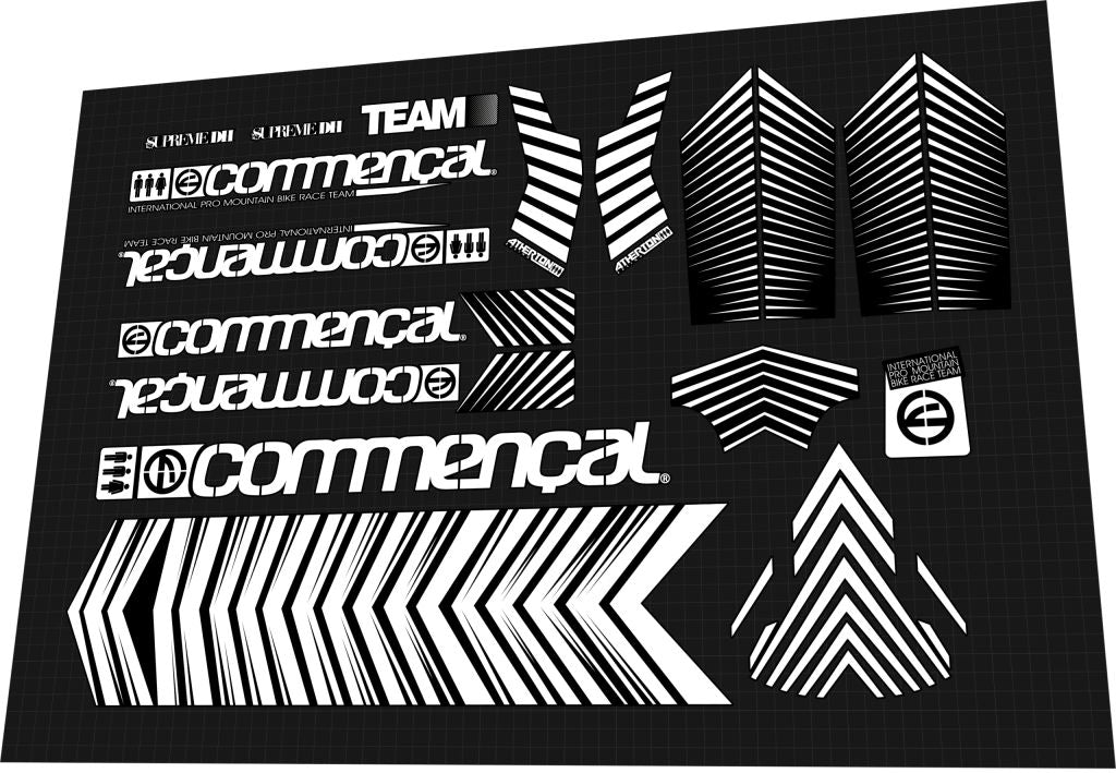 COMMENCAL Supreme (2012) DH V3 Atherton Frame Decal Set - Bike Decal Replace