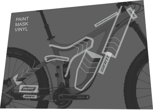 GIANT Reign (2015-2017) Frame Masking Tape Set - Bike Decal Replace