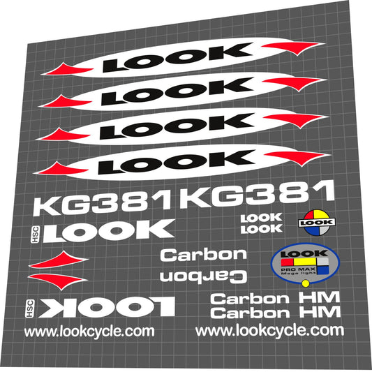 LOOK KG 381 (2004) Frame Decal Set - Bike Decal Replace