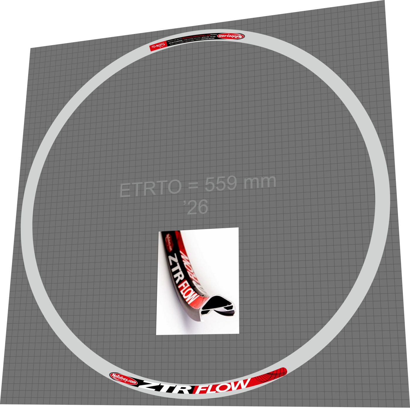 STAN'S NOTUBES ZTR Flow Rim Decal Set - Bike Decal Replace