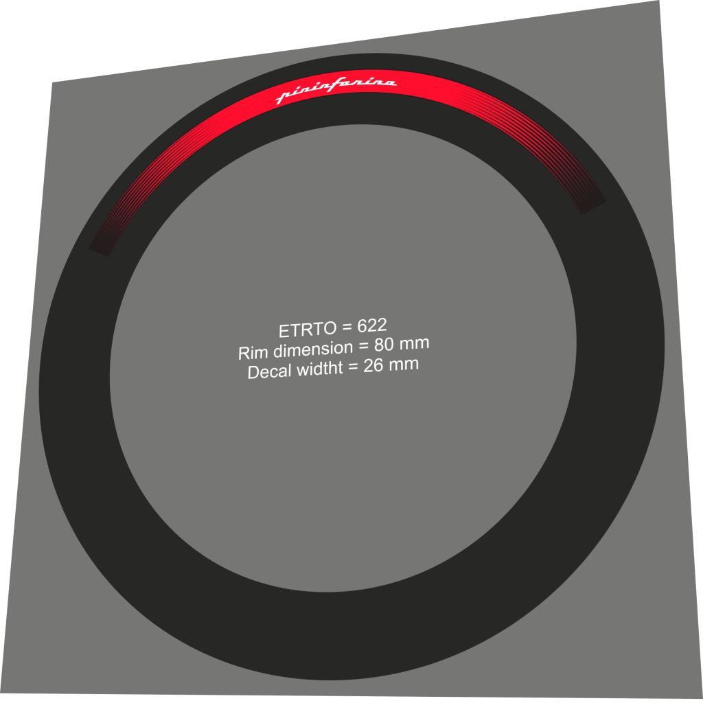 PININFARINA Rim Decal Set - Bike Decal Replace