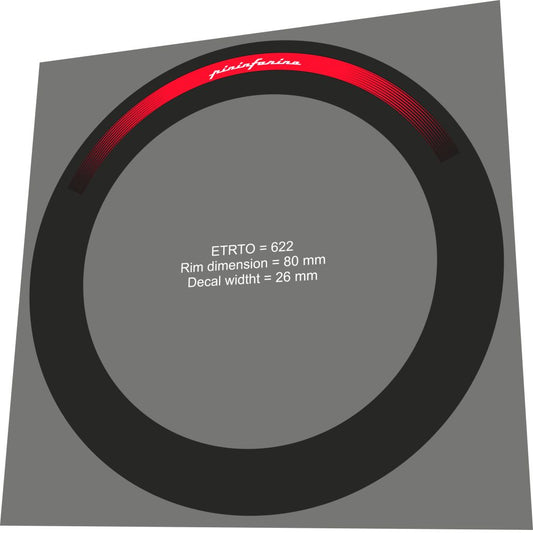 PININFARINA Rim Decal Set - Bike Decal Replace