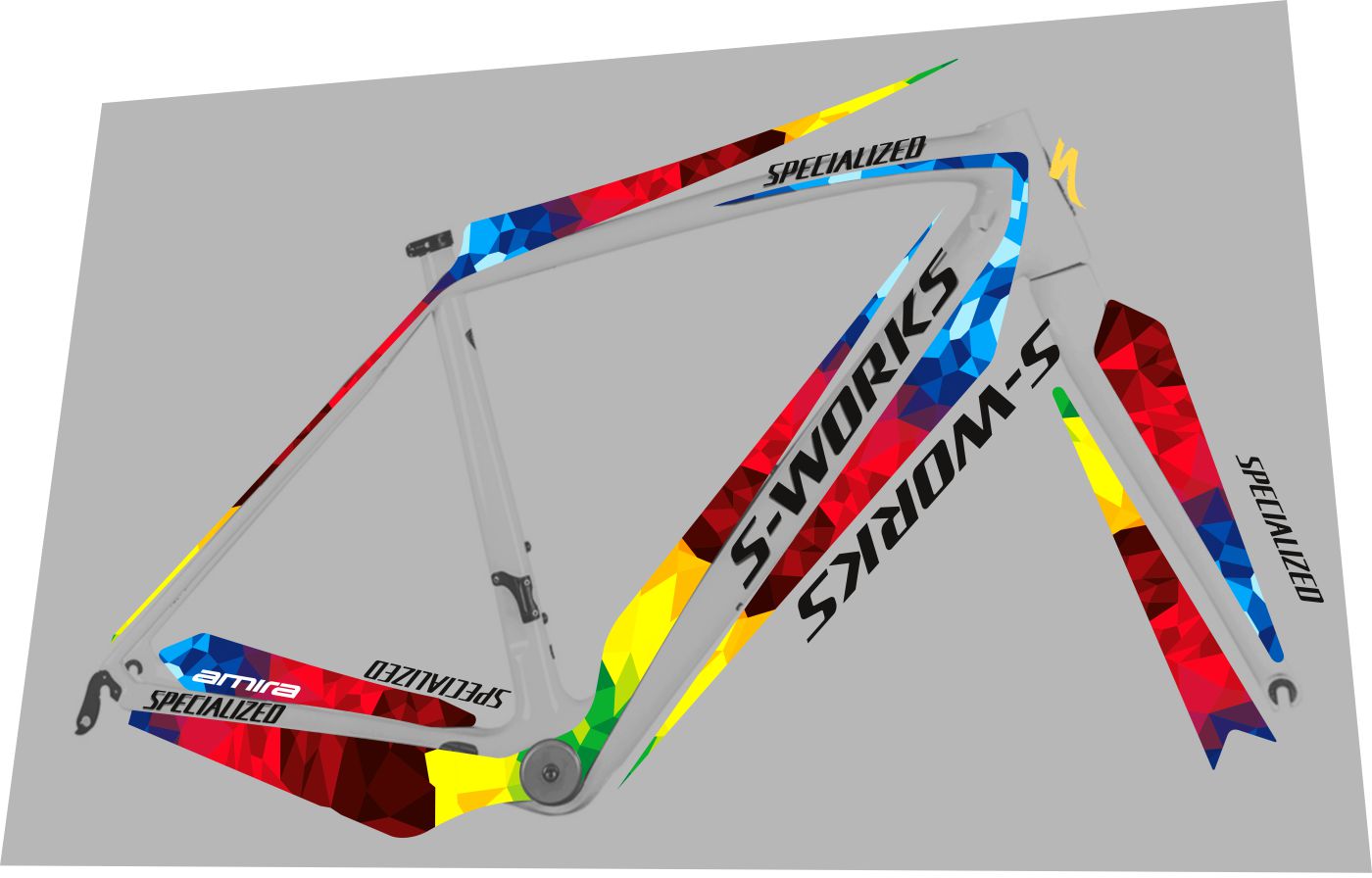SPECIALIZED Amira (2016) S-Works SL4 Lizzie Armitstead's Frame Decal Set