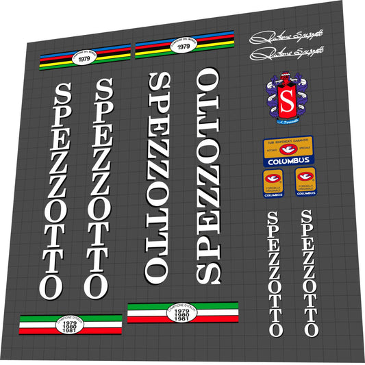 SPEZZOTTO (1980s) Frame Decal Set - Bike Decal Replace