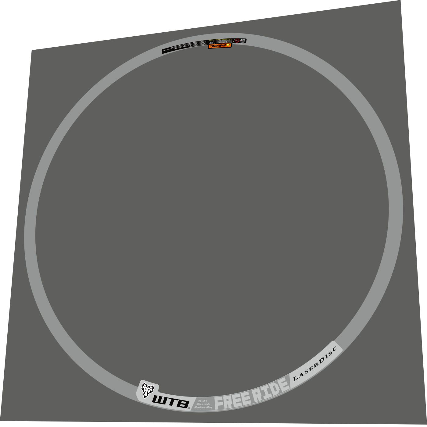 WTB LaserDisc (2011) Freeride Rim Decal Set - Bike Decal Replace