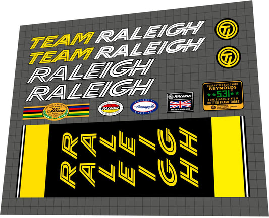 RALEIGH Team T.I. (1979) Frame Decal Set