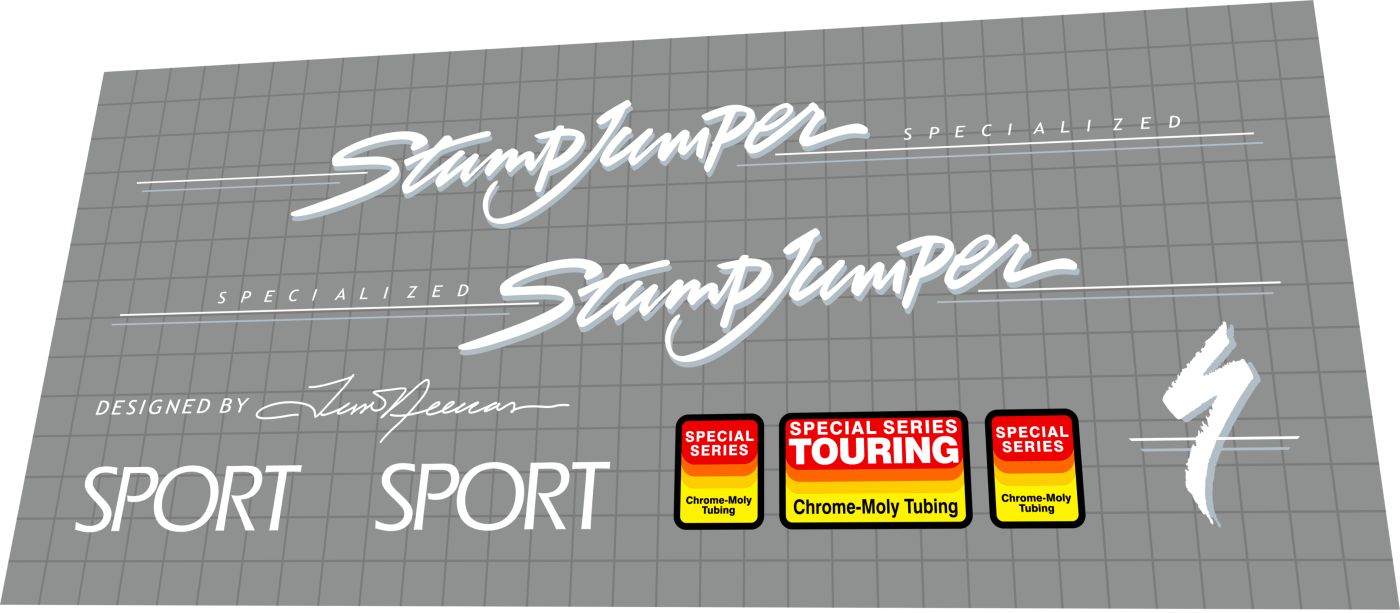 SPECIALIZED Stumpjumper (1982) Frame Decal Set