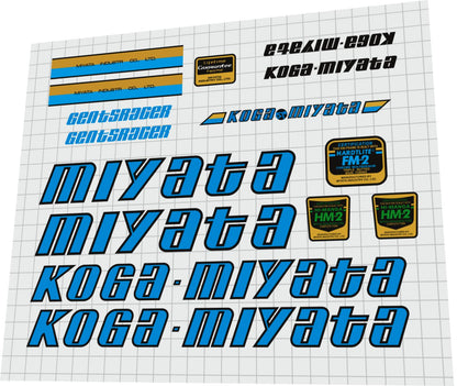 KOGA MIYATA Gents Racer (1983) Frame Decal Set