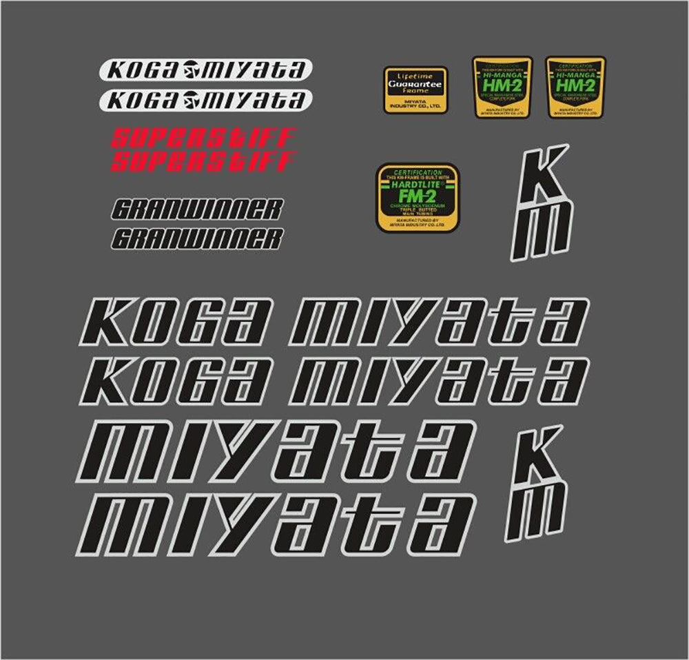 KOGA MIYATA Granwinner (1985) Frame Decal Set
