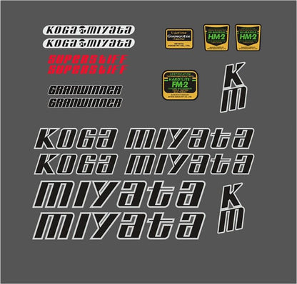 KOGA MIYATA Granwinner (1985) Frame Decal Set