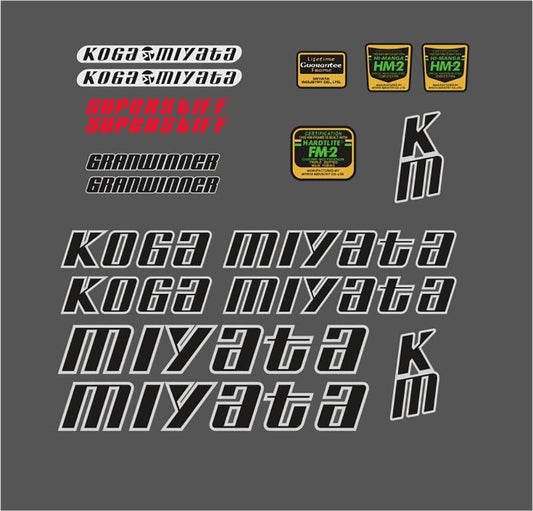 KOGA MIYATA Granwinner (1985) Frame Decal Set