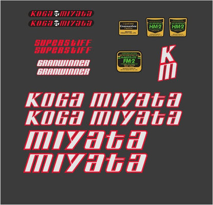KOGA MIYATA Granwinner (1985) Frame Decal Set