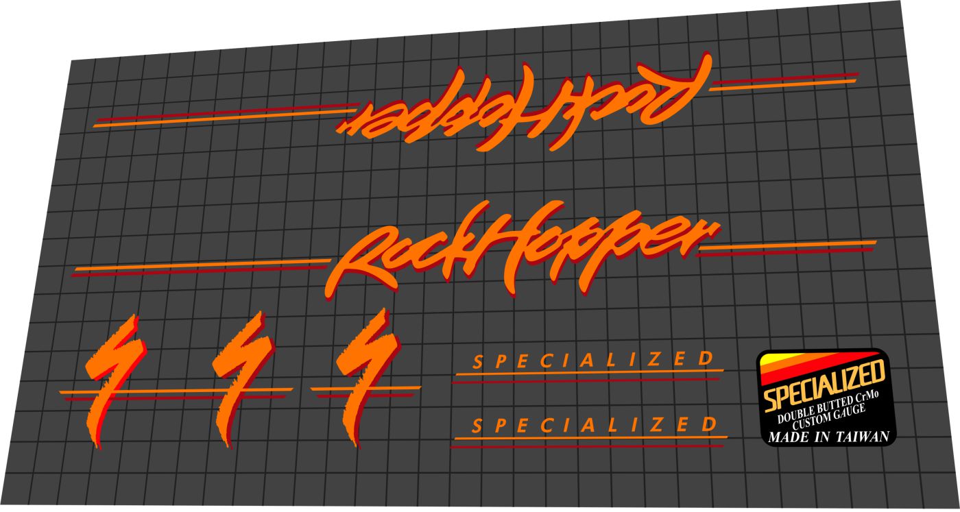 SPECIALIZED Rockhopper (1986-1987) Frame Decal Set