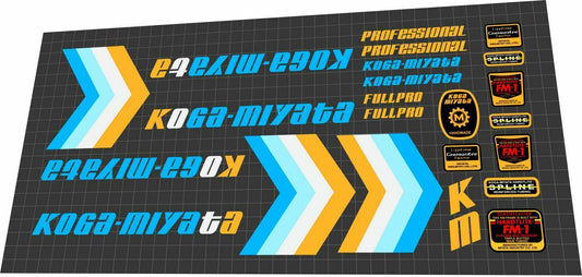 KOGA MIYATA Full Pro (1987) Frame Decal Set - Bike Decal Replace