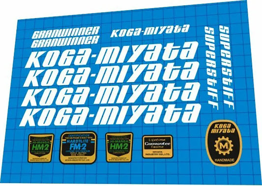 KOGA MIYATA Granwinner (1987) Frame Decal Set