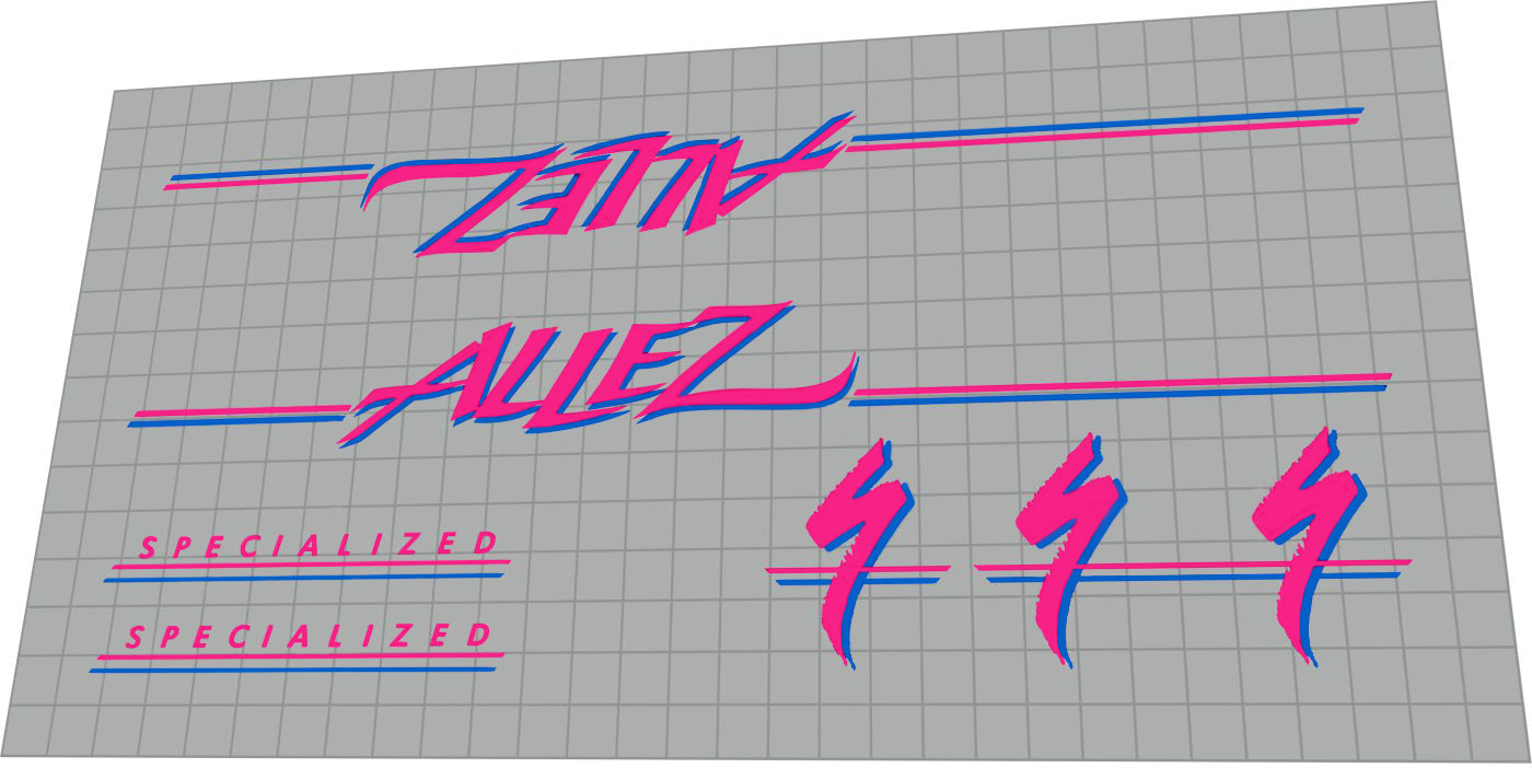 SPECIALIZED Allez SE (1987) Frame Decal Set