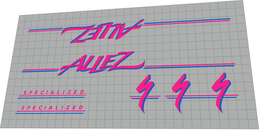 SPECIALIZED Allez SE (1987) Frame Decal Set