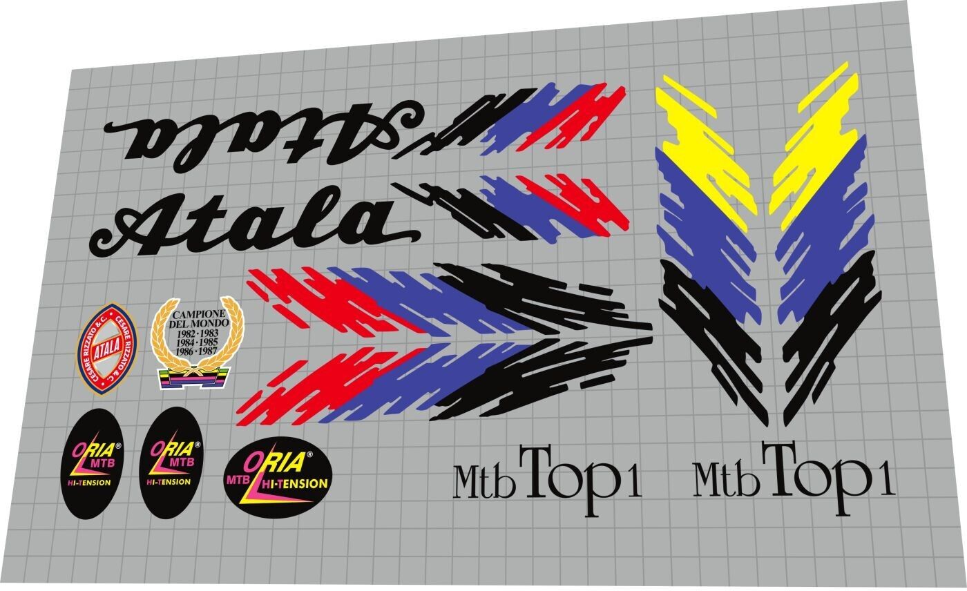 ATALA Mtb(1988) Top 1 Frame Decal Set - Bike Decal Replace