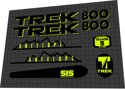 TREK 800 (1989) Antelope Frame Decal Set - Bike Decal Replace