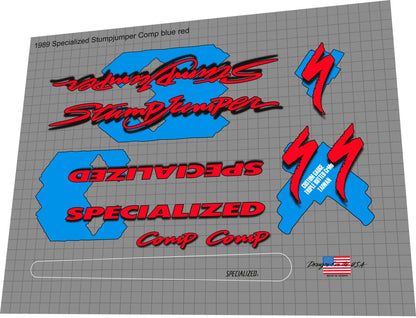 SPECIALIZED Stumpjumper (1989) Comp Frame Decal Set