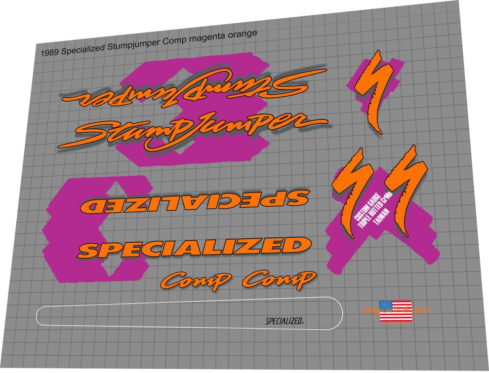 SPECIALIZED Stumpjumper (1989) Comp Frame Decal Set