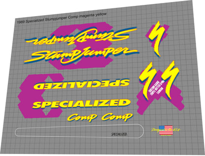 SPECIALIZED Stumpjumper (1989) Comp Frame Decal Set - Bike Decal Replace
