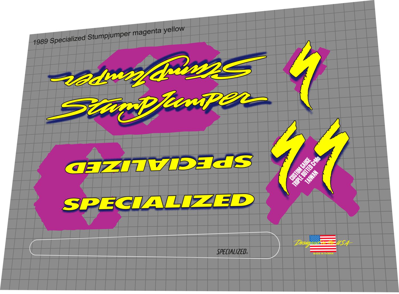 SPECIALIZED Stumpjumper (1988-1989) Frame Decal Set