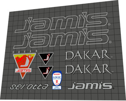 JAMIS Dakar (1990) Frame Decal Set - Bike Decal Replace