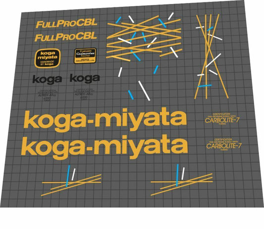 KOGA MIYATA Full Pro (1990) CBL Frame Decal Set - Bike Decal Replace