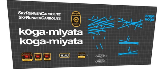 KOGA MIYATA Sky Runner (1990) Carbolite Frame Decal Set - Bike Decal Replace