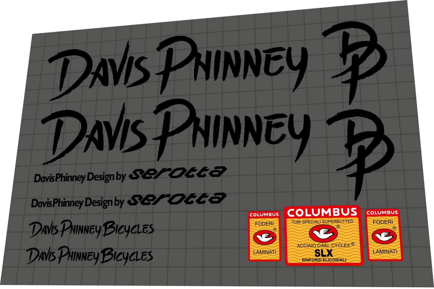 SEROTTA Davis Phinney (1990) Frame Decal Set