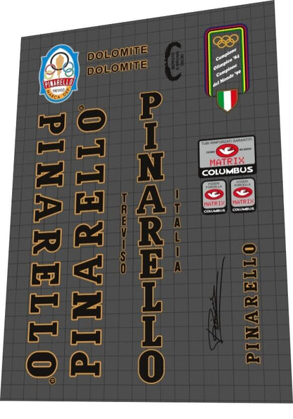 PINARELLO Dolomite (1990s) Columbus Matrix Frame Decal Set - Bike Decal Replace
