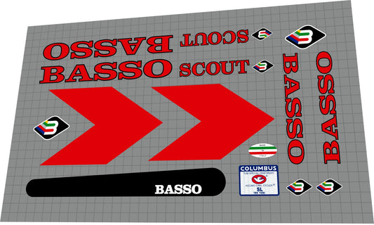 BASSO Scout (1991) Frame Decal Set