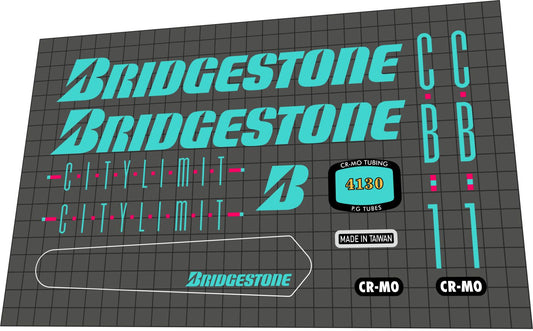 BRIDGESTONE CB-1 Citylimit (1991) Frame Decal Set