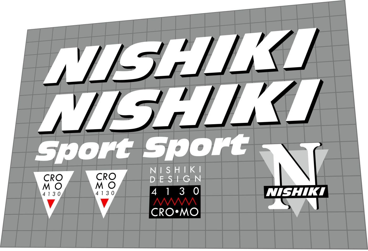NISHIKI Sport (1991) Frame Decal Set