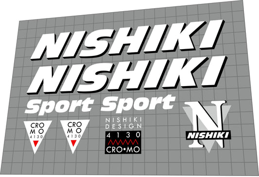 NISHIKI Sport (1991) Frame Decal Set