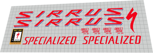 SPECIALIZED Sirrus (1991) Frame Decal Set