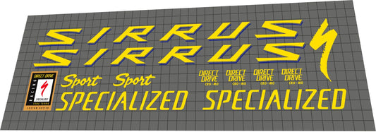 SPECIALIZED Sirrus (1991) Sport Frame Decal Set