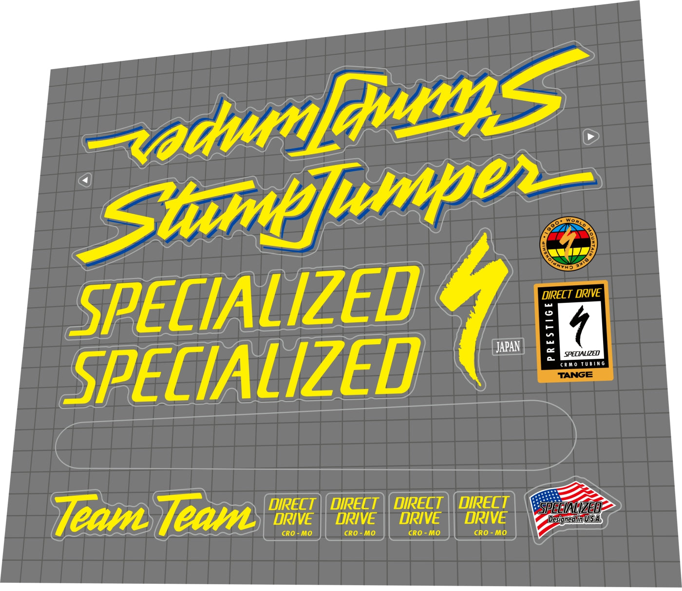 SPECIALIZED Stumpjumper (1991) Team Frame Decal Set