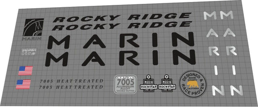 MARIN Rocky Ridge (1993) Frame Decal Set