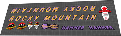 ROCKY MOUNTAIN Hammer (1993) Frame Decal Set - Bike Decal Replace