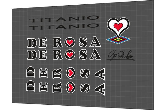 DE ROSA Titanio (1994) Frame Decal Set - Bike Decal Replace