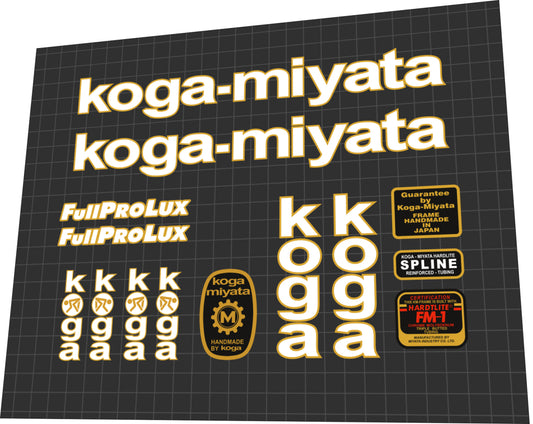 KOGA MIYATA Full Pro Lux (1994) Frame Decal Set