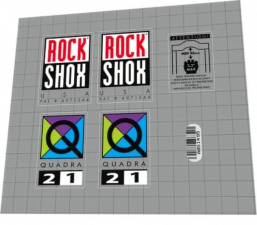 ROCKSHOX Quadra 21 (1994) Fork Decal Set
